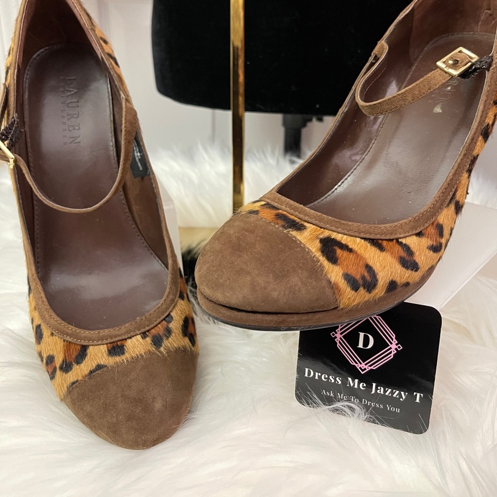 Ralp Lauren Animal Print Pumps